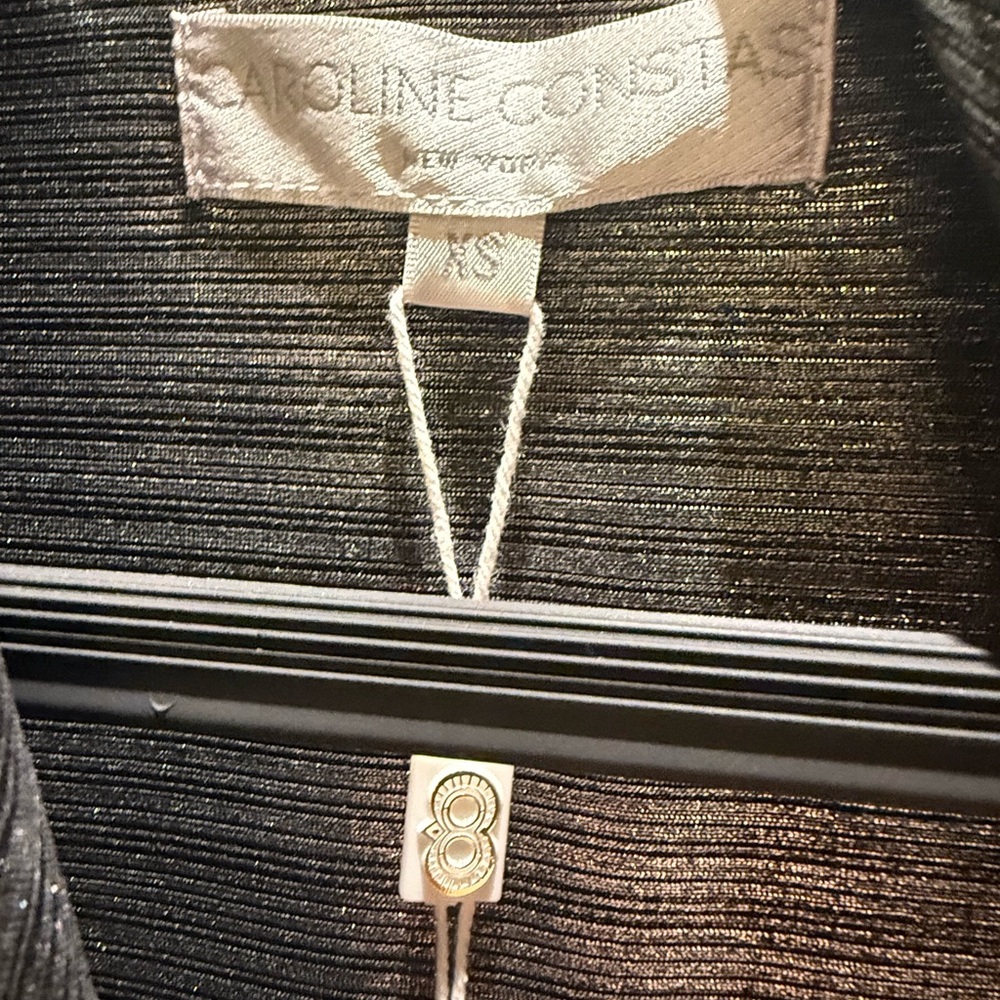 Caroline Constas Silver Drape Top - image 3